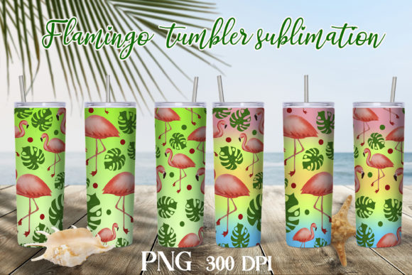Download Flamingo Tumbler Sublimation Design - Sublimation design Collection