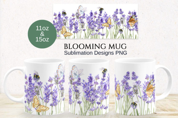 Download Lavender Mug Sublimation Designs - Sublimation design Collection