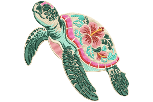 Download Floral Sea Turtle - Floral sea turtle Collection