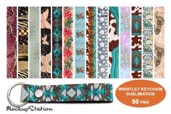 Download Wristlet Keychain Sublimation Designs - Sublimation design Collection